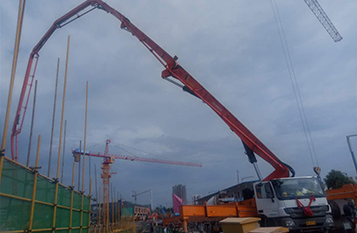 貴州科幻城，平板澆筑，C40標(biāo)號(hào)